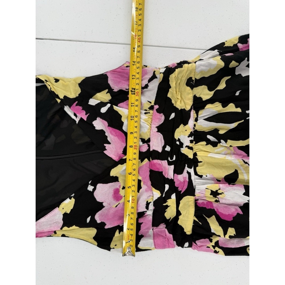 Old Navy Maxi Dress Womens 4 Floral Flowy Boho Hippie Art to Wear Flowy Fairy - Picture 3 of 7